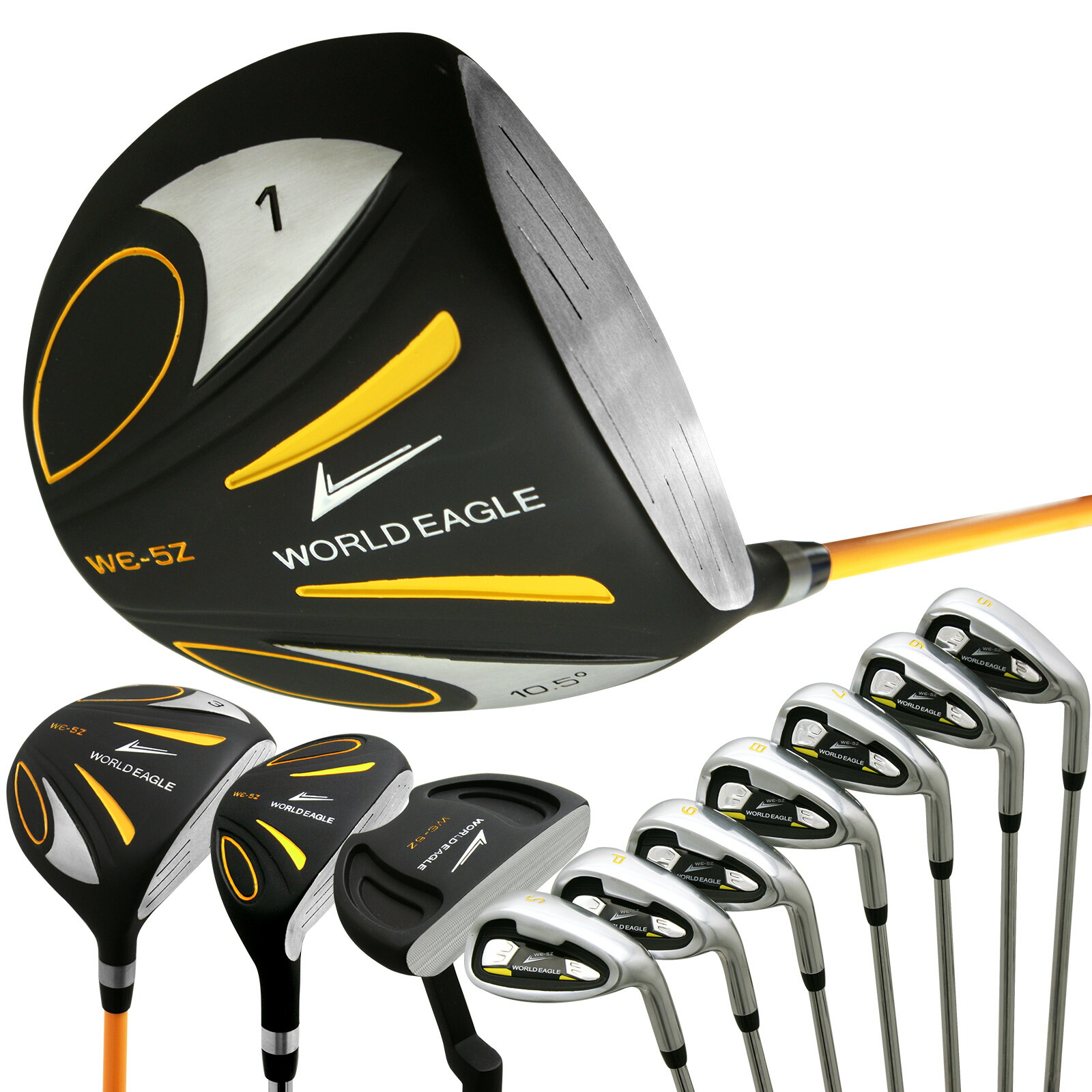 初心者様推奨‼】ワールドイーグル メンズ ゴルフ クラブ 初心者 セット