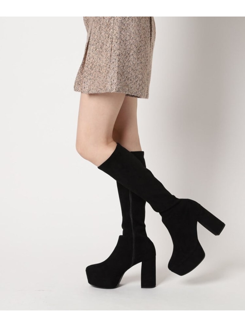 楽天市場】【ラク盛り/ロングブーツ】リピーター続出/脚長美脚 厚底