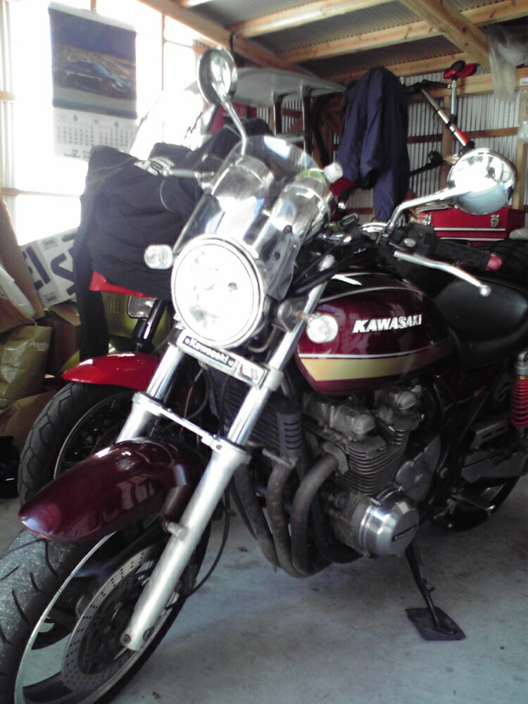 ゼファー400 ロンタン おまけ風防つけます ゼファー400 ロンタン