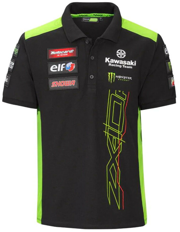 楽天市場】スーパーバイクファクトリー カワサキレーシングポロシャツ