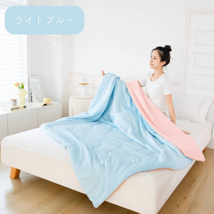 楽天市場】冷感布団 バイカラー 2色 掛け布団 夏用寝具 シルク布団