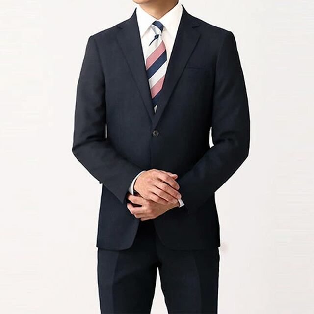 楽天市場】【洋服の青山】春夏用 ネイビー系 スタイリッシュ スーツ