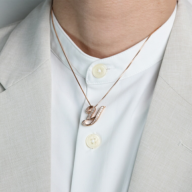 楽天市場】【ゆきざき公式】ノンブル アルファ イニシャルペンダント