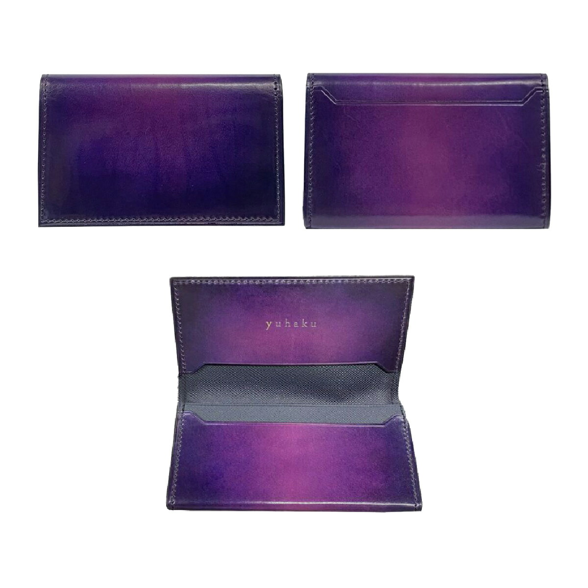 楽天市場】【公式】ブランド直営サイト yuhaku ユハク 牛革 名刺入れ