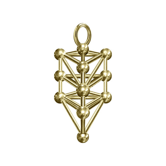 楽天市場】立体カバラ パドマネックレス /K18（ゴールド） : クスリエ