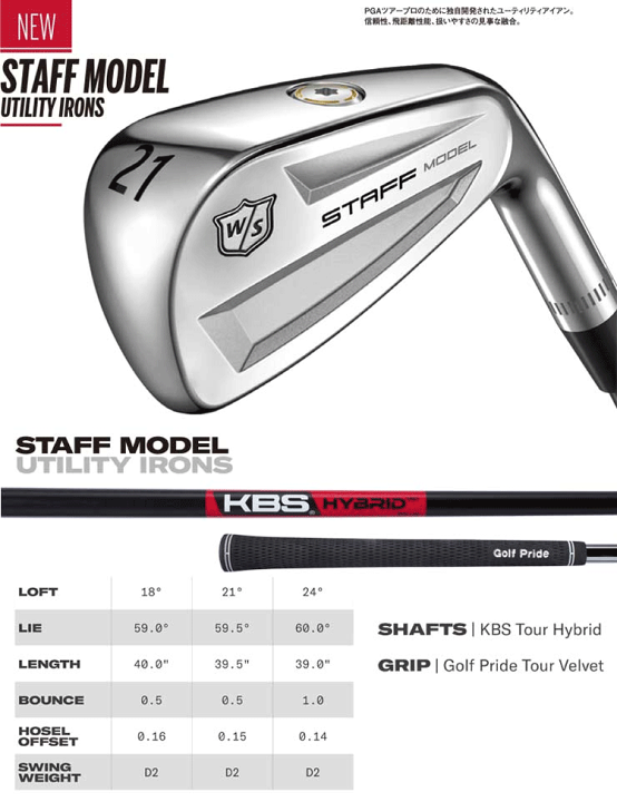 楽天市場】ウィルソン スタッフ STAFF MODEL UTILITY IRON アイアン型