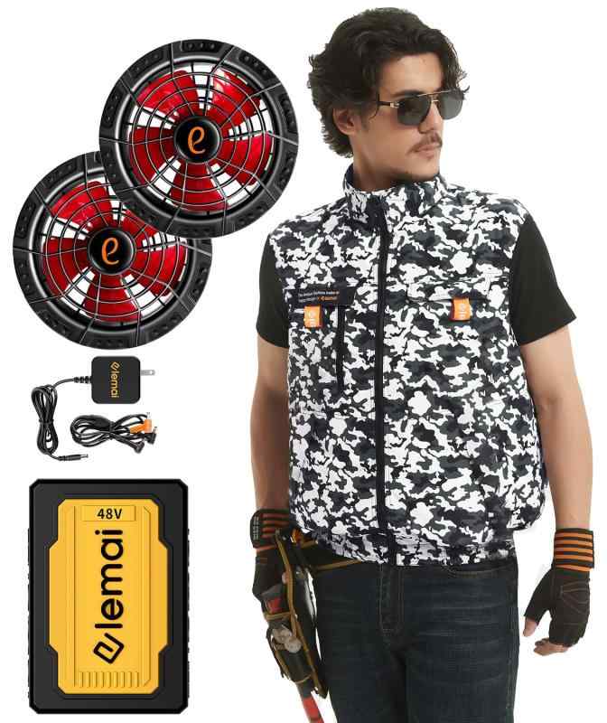 楽天市場】[elemai] 2025年革新モデル フアン付きベスト48V高電圧出力