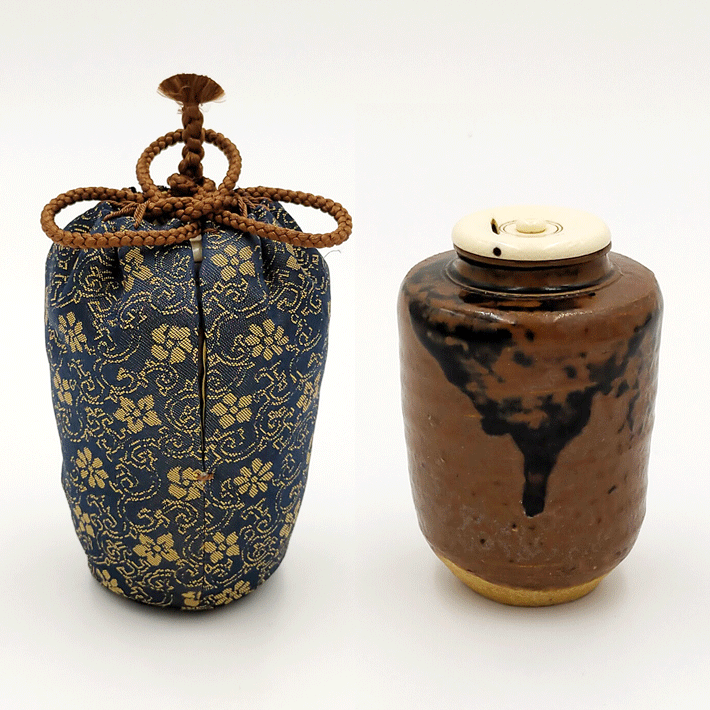 w166 錦光山 古清水 茶入 替茶器 茶器 茶道具 w166 錦光山 古清水 茶入