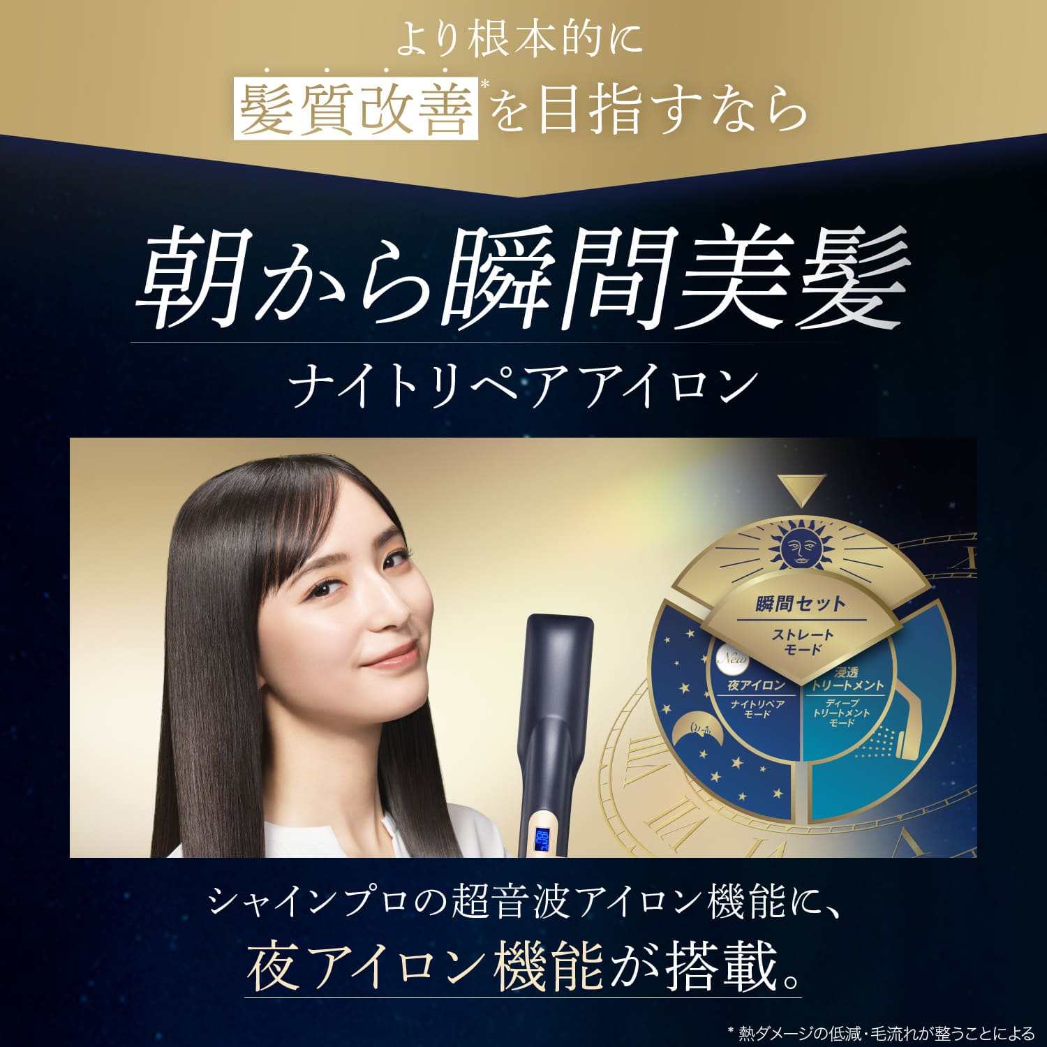 楽天市場】超音波 アイロン トリートメント ヘアアイロン 【ヤーマン