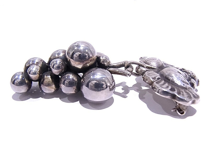 楽天市場】GEORG JENSEN ジョージ ジェンセン ブローチ ブドウモチーフ