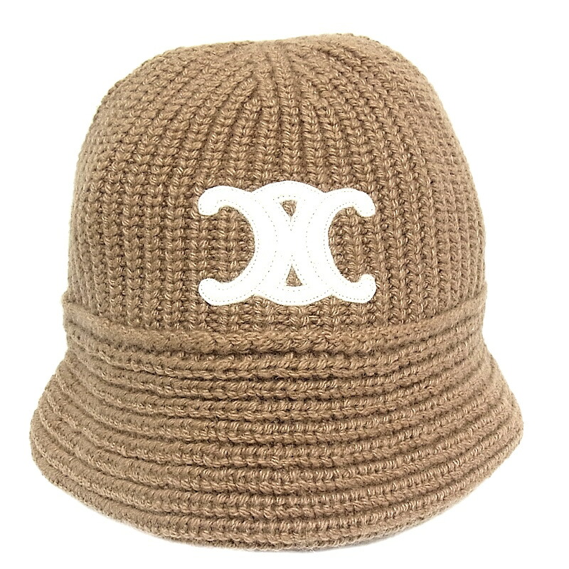 楽天市場】セリーヌ CELINE トリオンフ バケットハットニット帽