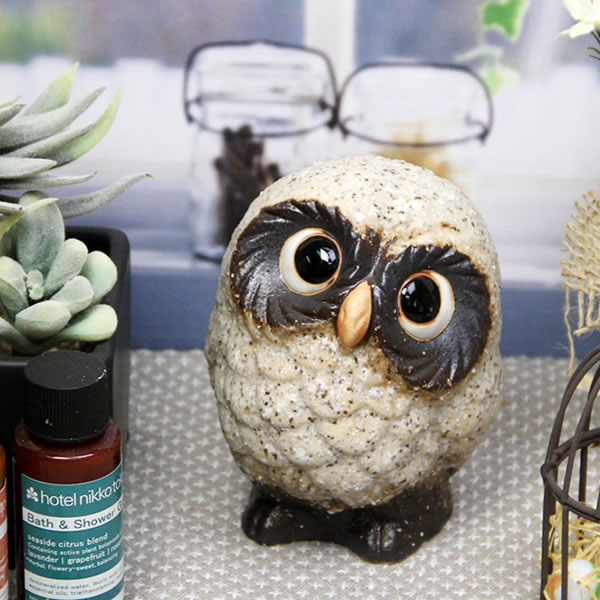 楽天市場】【38時間限定20%OFFクーポン配布中】信楽焼 ふくろう 置物