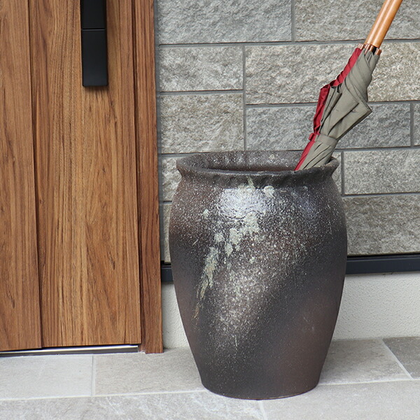 楽天市場】傘立て 陶器傘立て 信楽焼かさたて 和風傘立て 傘入れ 壷 し