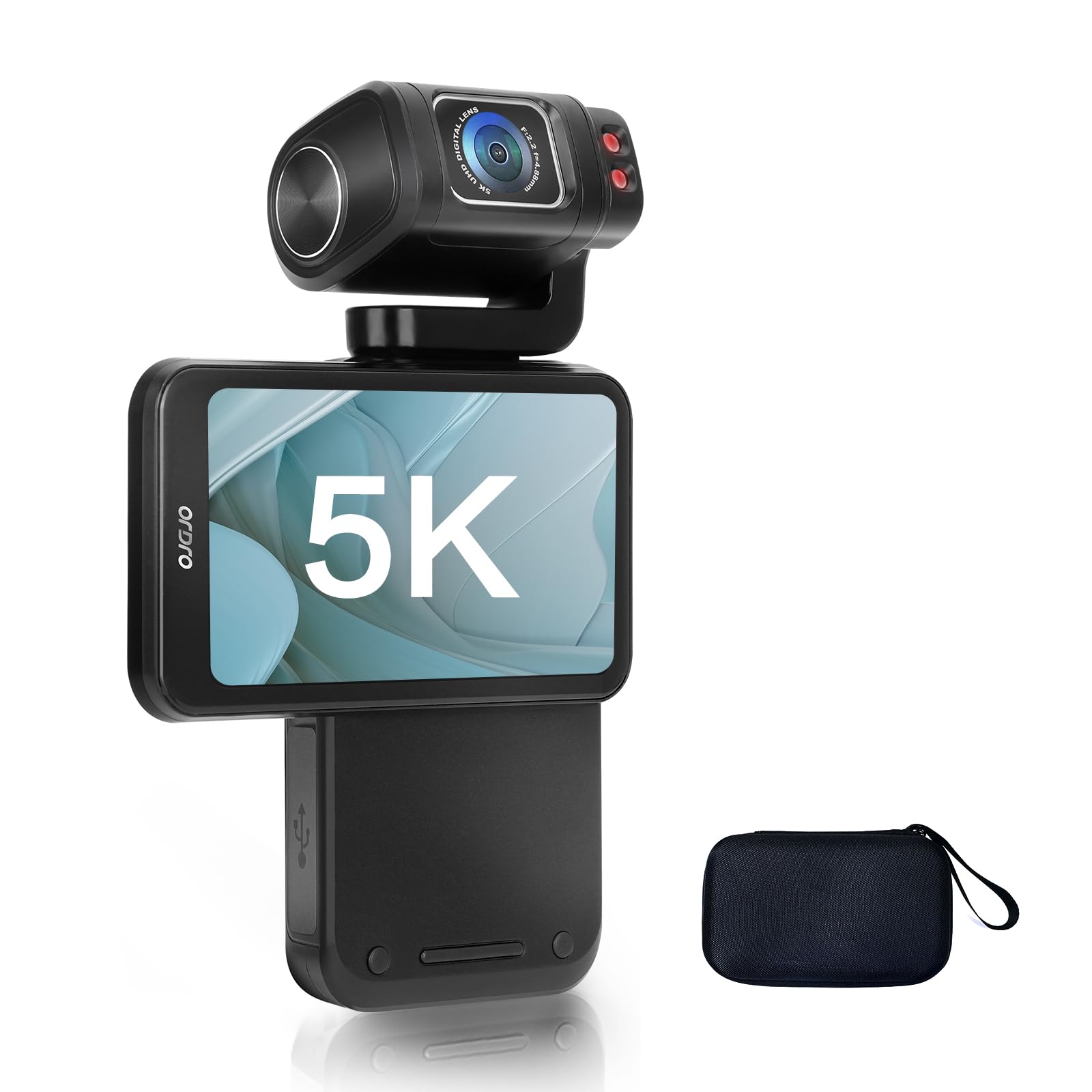 楽天市場】ポケットカメラ Ordro M3 ハンディ型5Kビデオカメラ /手ぶれ