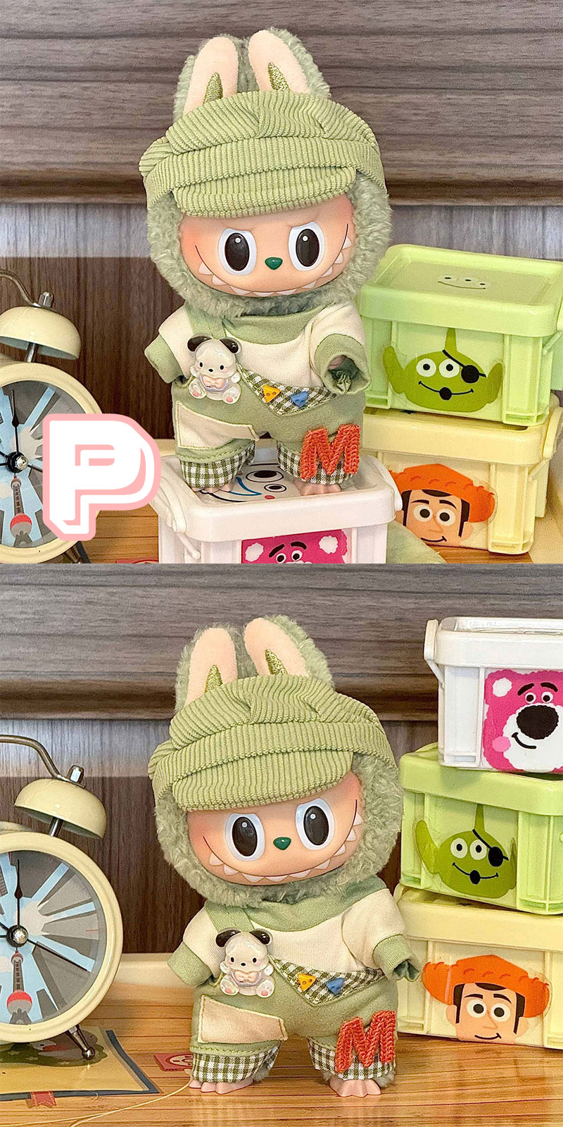 楽天市場】【 2着 /4着 セット】ぬいぐるみ用服 LABUBU ラブブ 17cm