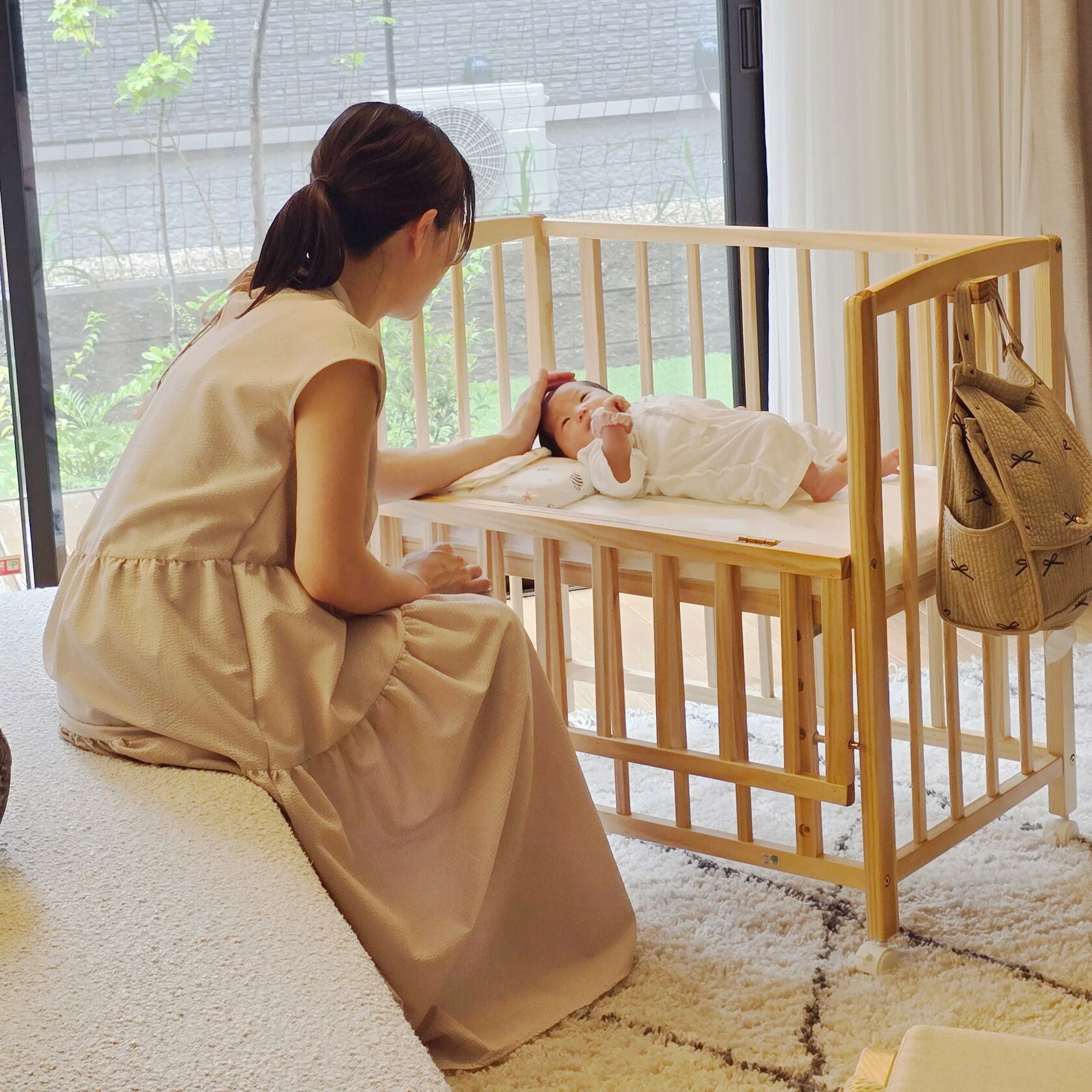 楽天市場】【公式】ベビーベッド リビングコット 大和屋 yamatoya