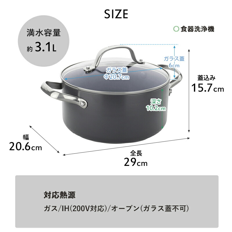 楽天市場】特典付き！ GREENPAN 【 ヴェニス プロ キャセロール 20cm