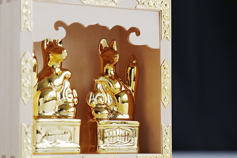 陶器 お稲荷様の彫刻 約15cm 陶器 お稲荷様の彫刻 約15cm 【