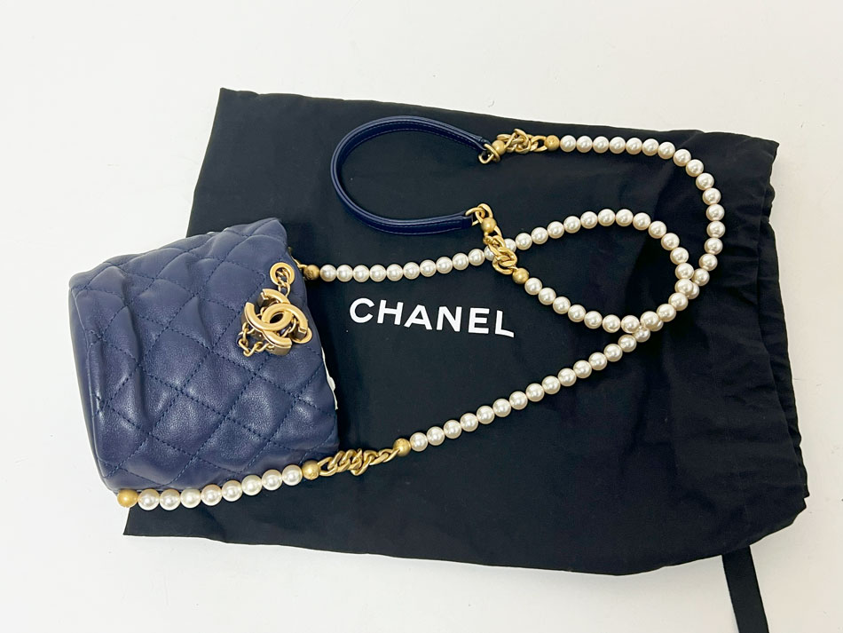 楽天市場】CHANEL シャネル マトラッセ ミニ ショルダーバッグ パール