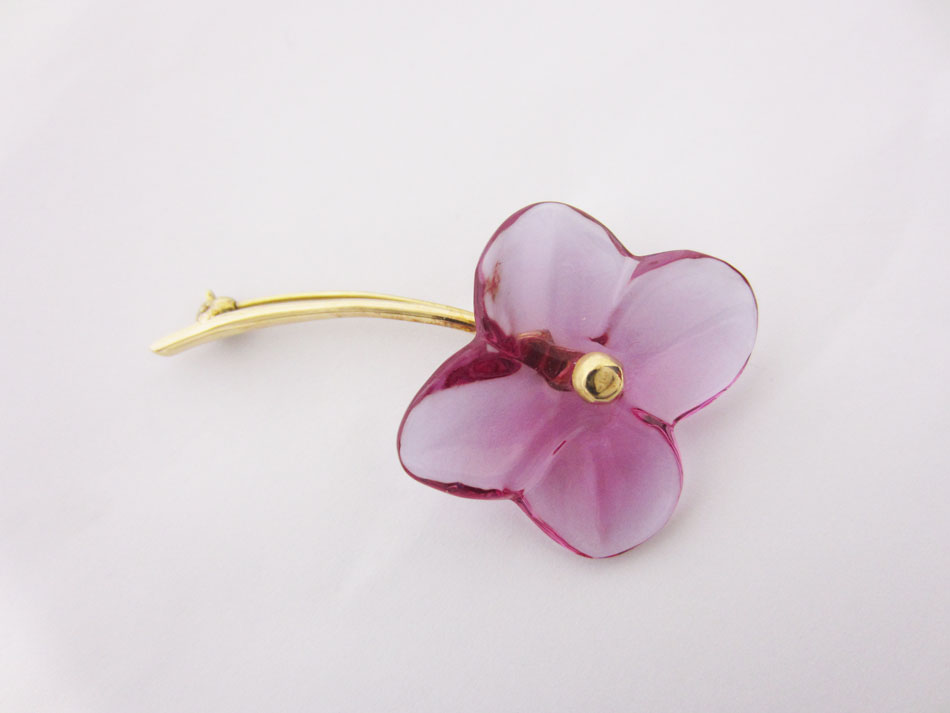 楽天市場】Baccarat バカラ オルテンシア ブローチ K18 フラワー