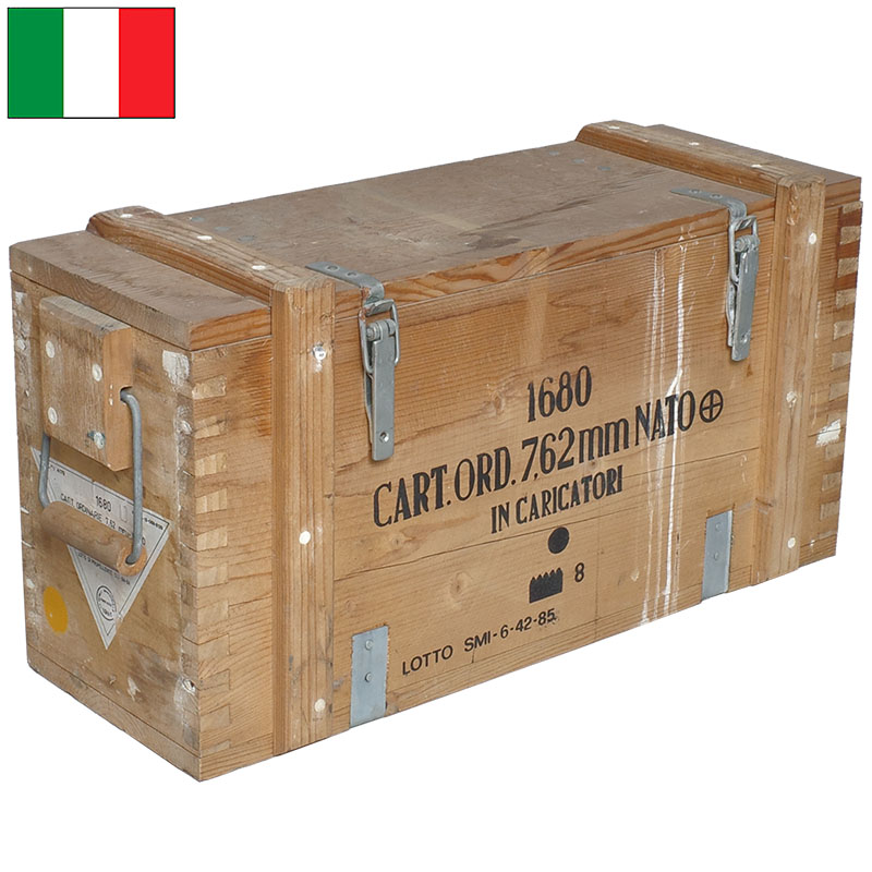 楽天市場】イタリア軍 アムニッション ウッドボックス 7.62mm USED