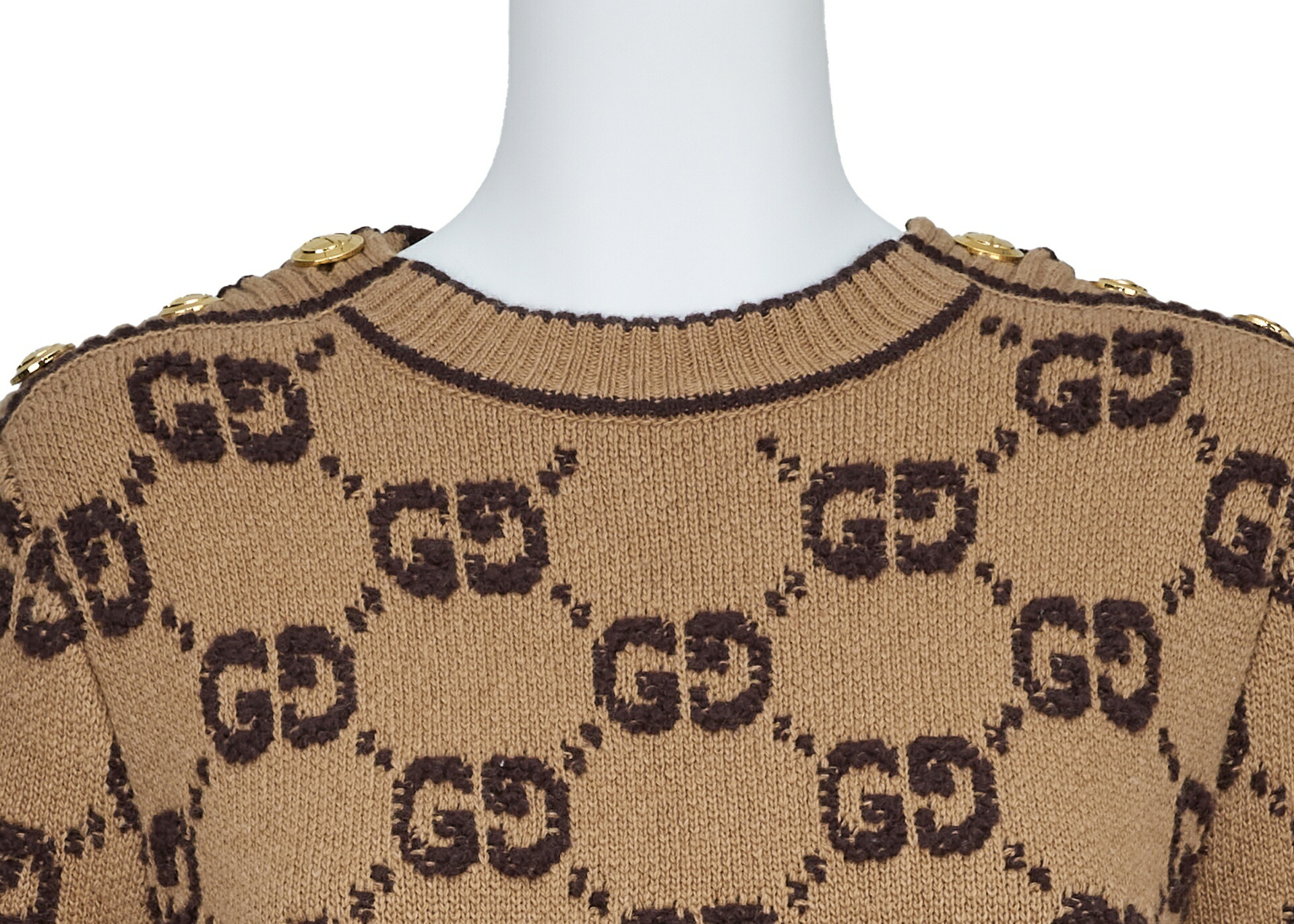 楽天市場】【返品可】GUCCI グッチ ロゴマーク ニット 半袖 ワンピース