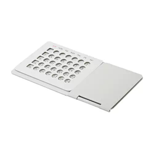 楽天市場】アルミ万年カレンダー 卓上 デスク アルミ スライド シート