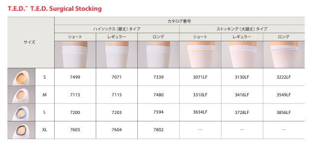 楽天市場】TED サージカル ストッキング ハイソックス ショート L 7200