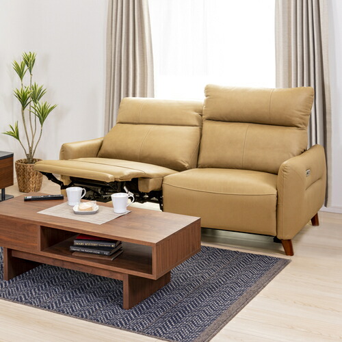 楽天市場】ヤマダオリジナル ［3人掛］電動リクライニングソファ