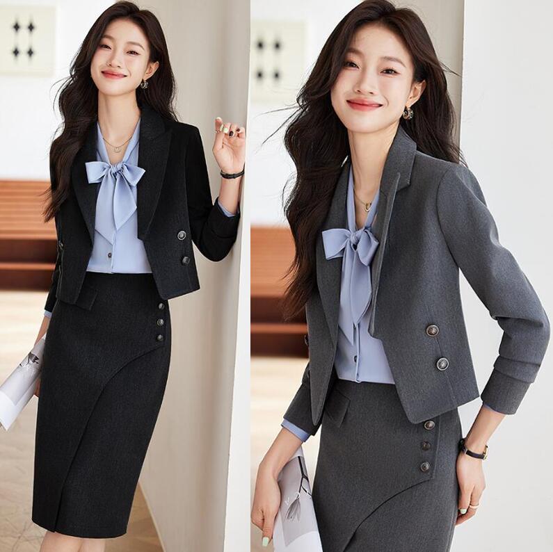 楽天市場】レディーススカートスーツセット ビジネス 制服OL スーツ
