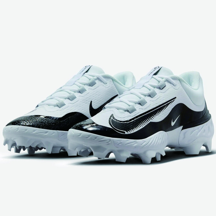 ナイキ アルファ ハラチ エリート 27 野球 スパイク 靴 シューズ 白 黒