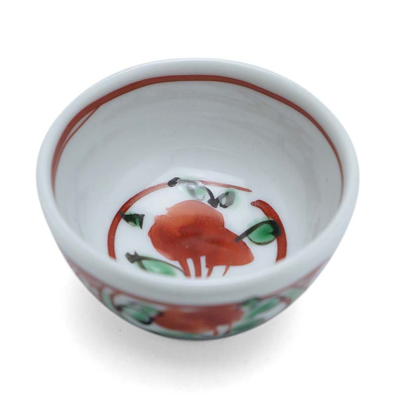 楽天市場】九谷焼：呉須赤絵花文酒盃・須田菁華《ぐい呑》 : 和食器の