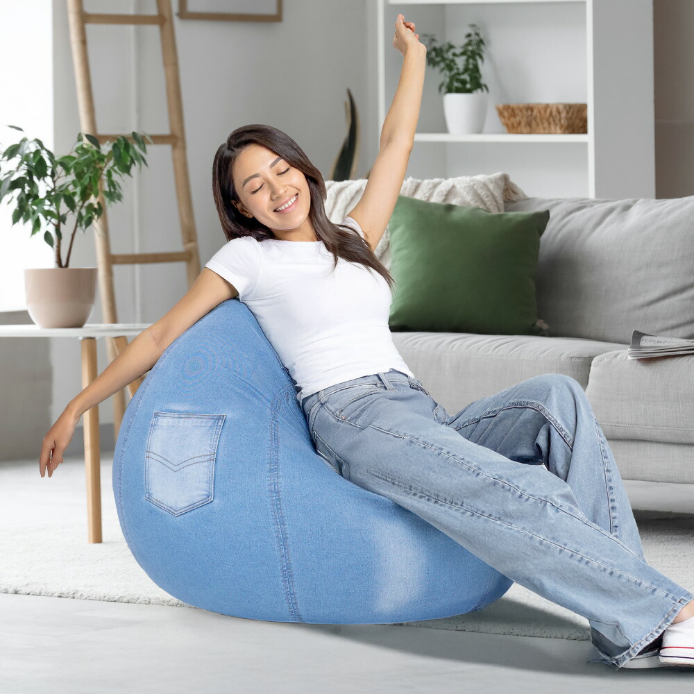 楽天市場】【ソファ送料無料】 Yogibo Drop Denim ( ヨギボー ドロップ