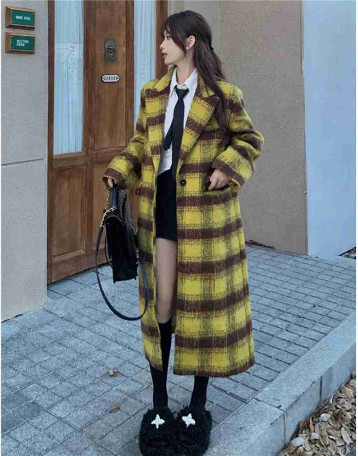 楽天市場】イエロー チェスターコート ステンカラーコート レディース