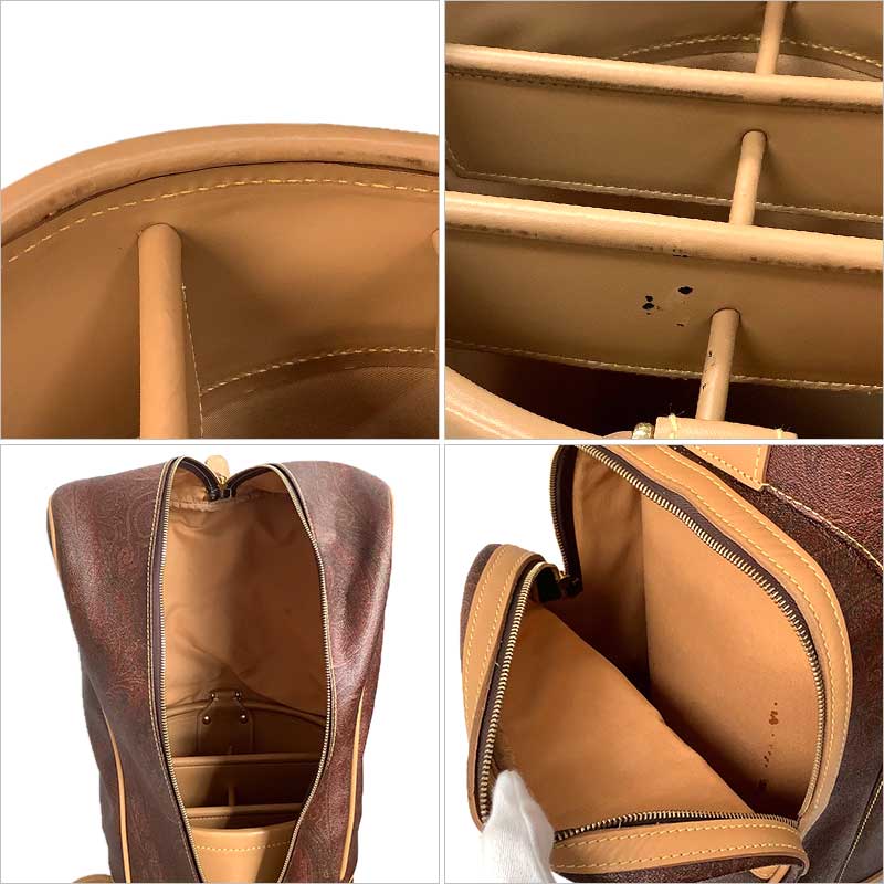 楽天市場】ETRO エトロ キャディバッグ ブラウン ベージュ マルチ