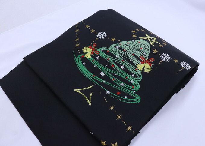 楽天市場】クリスマス ツリー柄の名古屋帯♪【2362大光(株)謹製