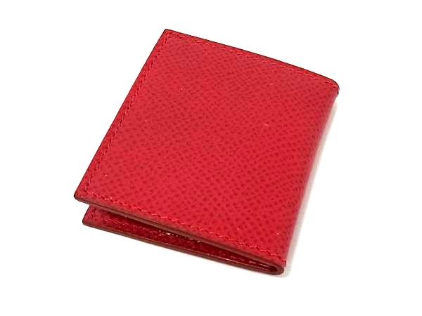 HERMÈS ミニフォトケース トランプ レッド 高さ64mm HERMÈS ミニフォト