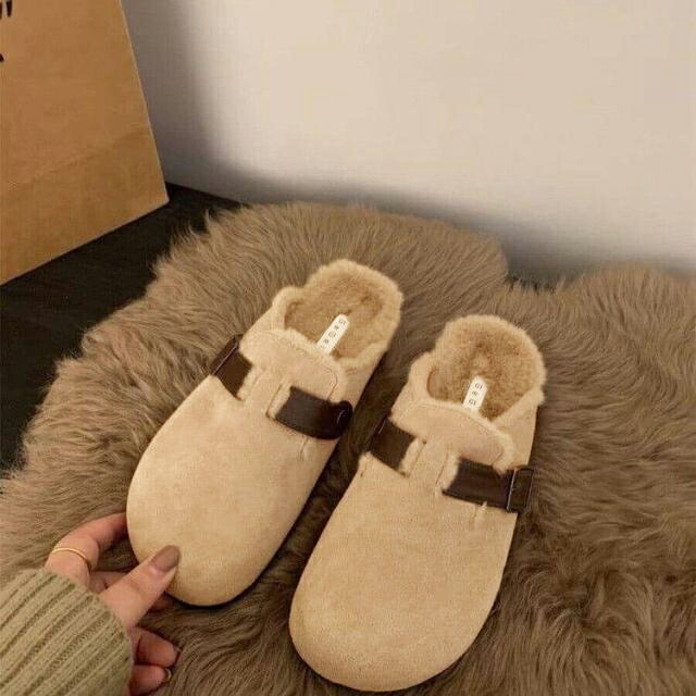 楽天市場】防寒 仕事履き ボア付き ファー あったか サンダル 靴 サボ