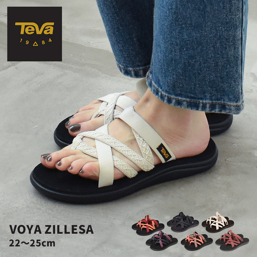 楽天市場】テバ ボヤ ジレッサ TEVA サンダル レディース ブラック 黒