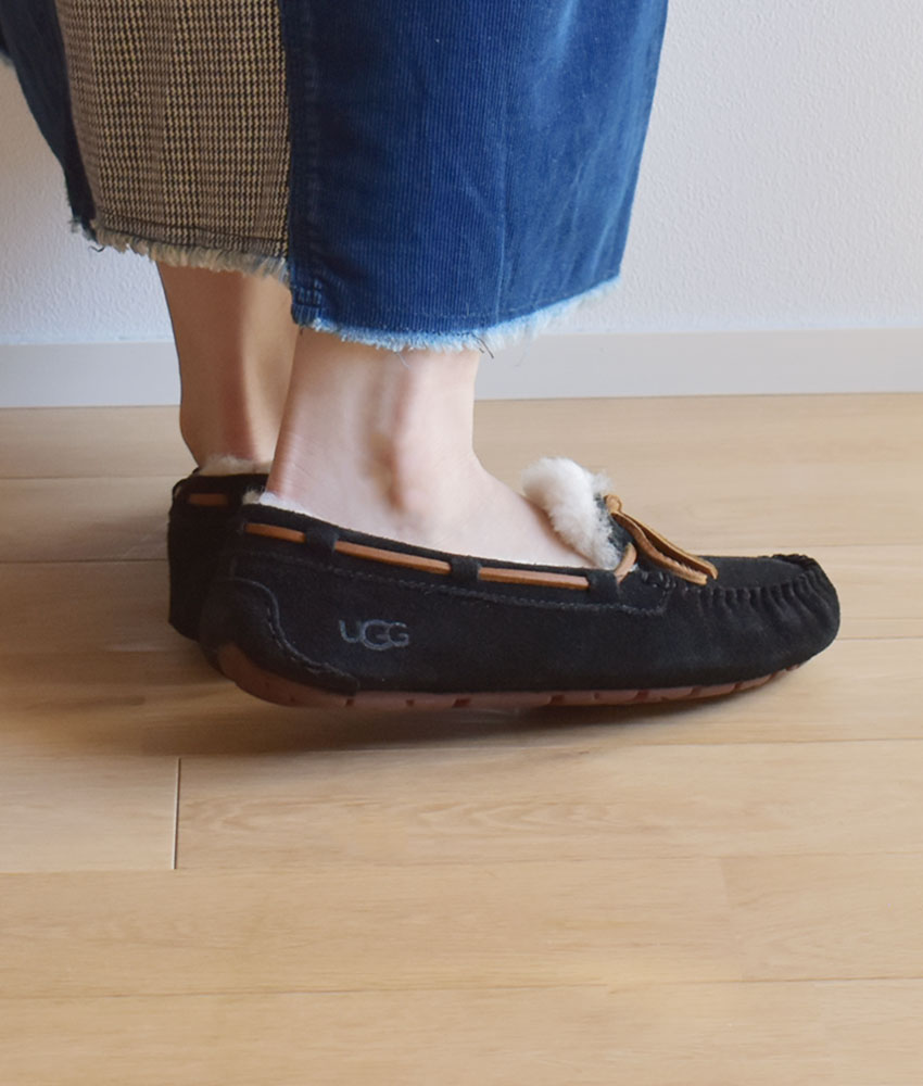 楽天市場】アグ ダコタ UGG モカシン レディース ブラック 黒 ブラウン