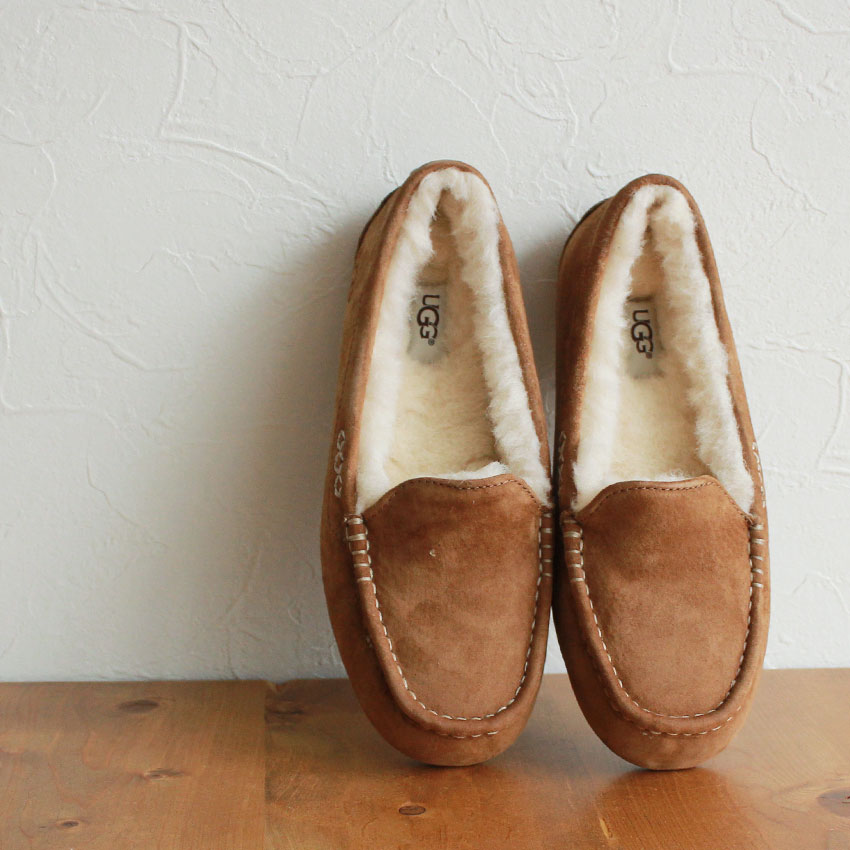 楽天市場】アグ アンスレー UGG モカシン ムートン スエード モカシン
