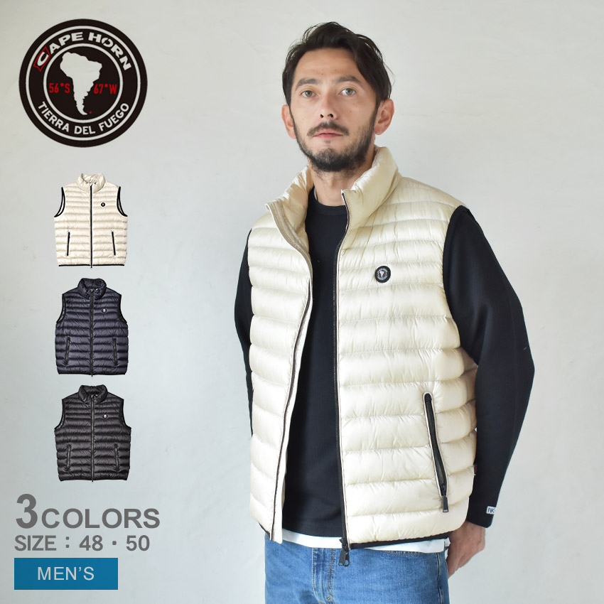 楽天市場】ケープホーン ダウンベスト メンズ ロカ ベスト CAPE HORN