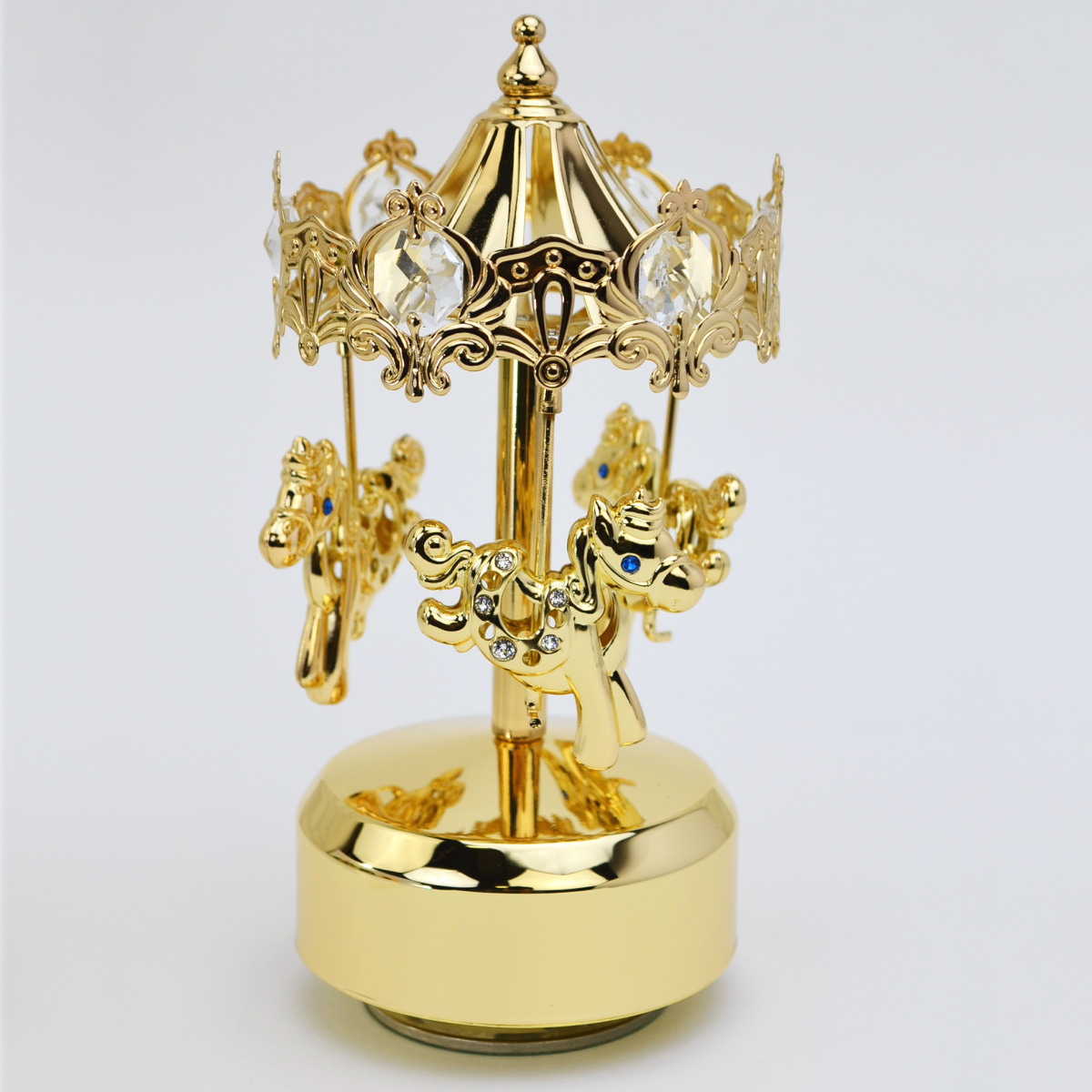 楽天市場】メリーゴーランド オルゴール付き ボヘミア クリスタル