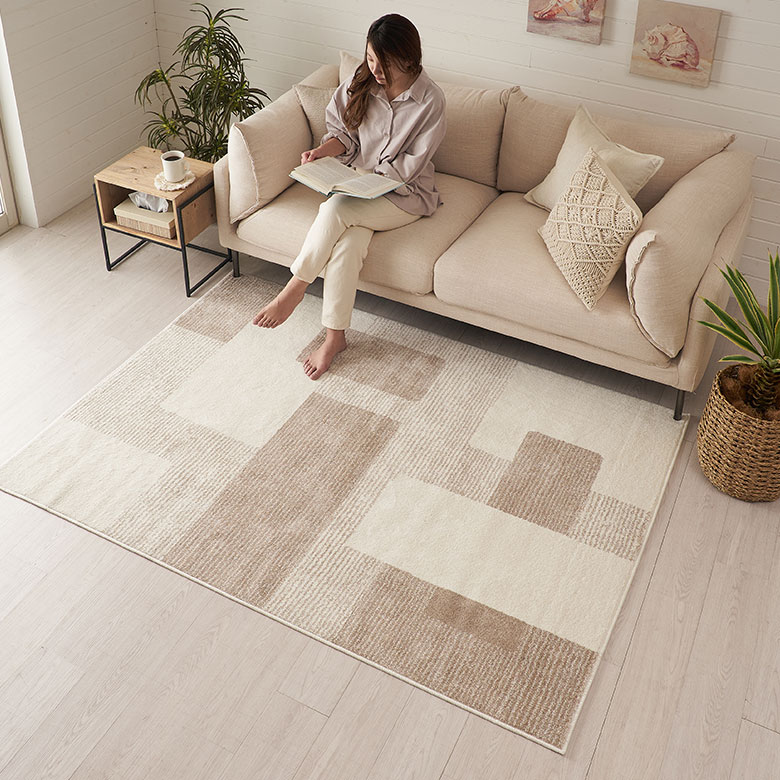 楽天市場】ラグ ラグマット ウィルトン織 幾何学模様 エジプト製 約