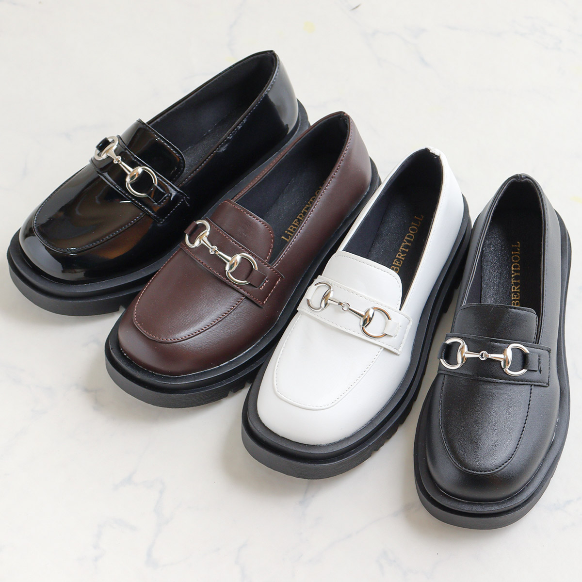 torinankotu)ブラックレザー ローファー 厚底 楽天市場】ローファー