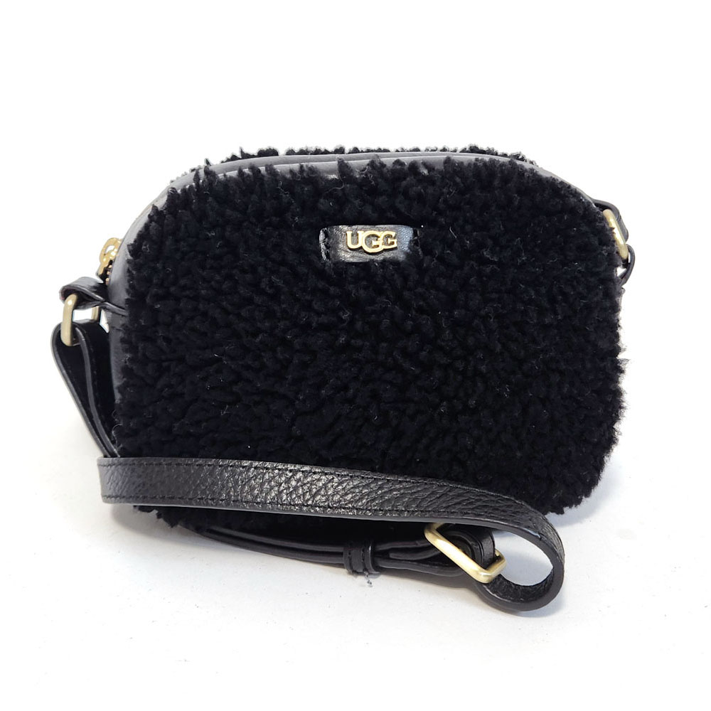 楽天市場】アグ UGG ショルダーバッグ ー ブラック ファー レザー 中古