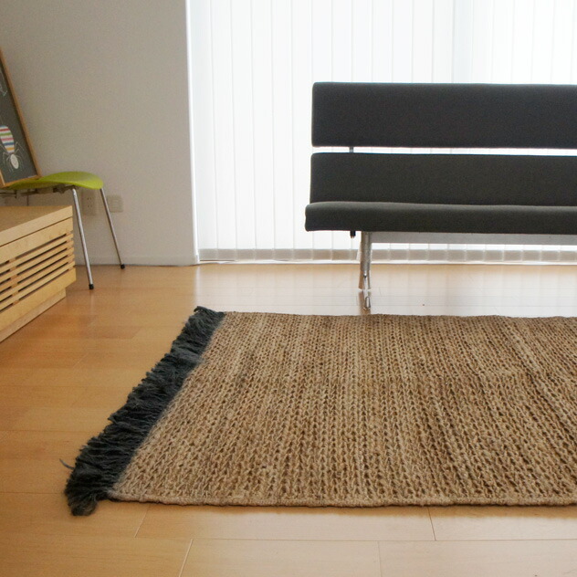 楽天市場】【200×140cm】JUTE RUG (Living) / ジュート ラグ リビング