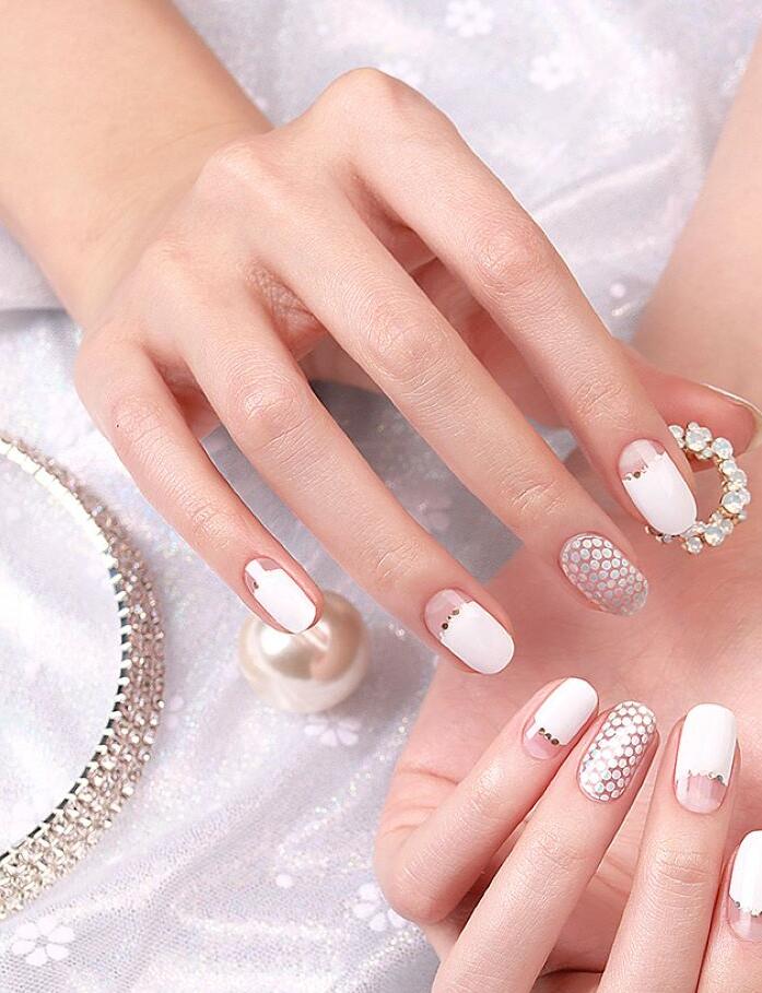 楽天市場】ネイルシール ブライダル ジェル ネイルシール クリア