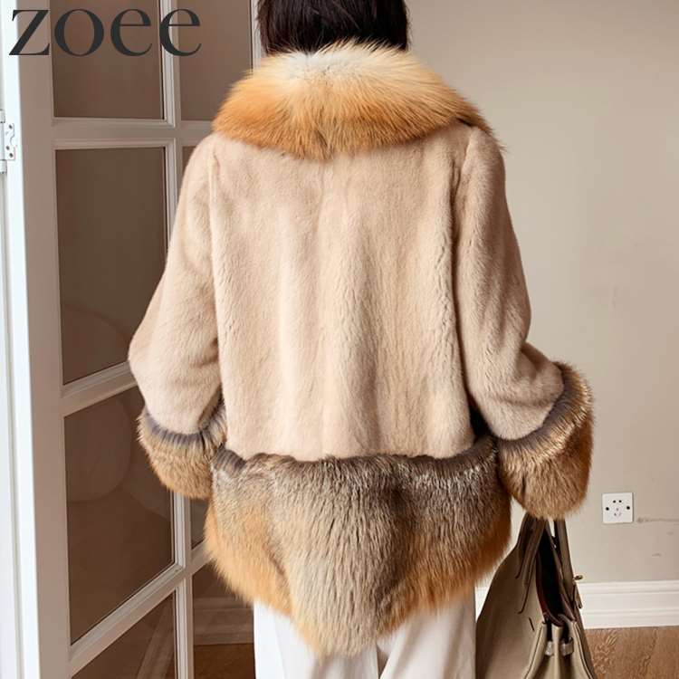 楽天市場】ミンクファーコート 9分袖 デンマーク産ミンクファー使用