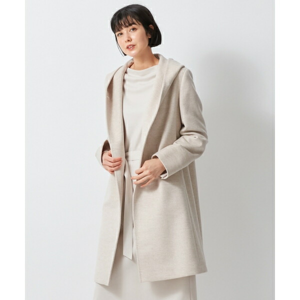 楽天市場】ウールアンゴラビーバー フーデッド コート／23区 : 丸井
